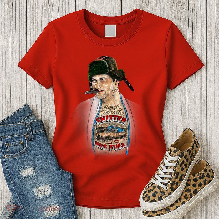 Merry Christmas Shitter Was Full Womens T-Shirt