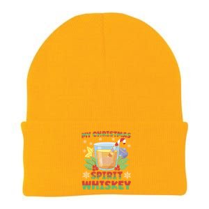 My Christmas Spirit Is Whiskey Gift Knit Cap Winter Beanie