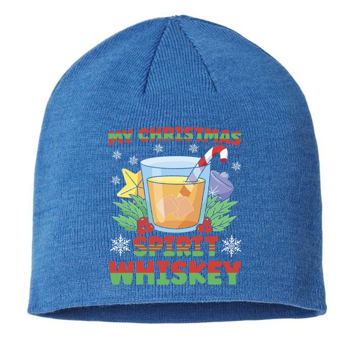 My Christmas Spirit Is Whiskey Gift Sustainable Beanie