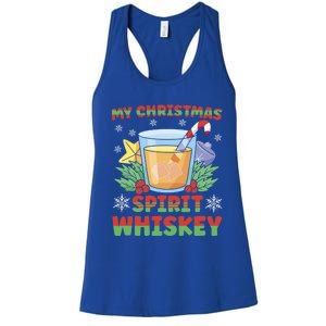 My Christmas Spirit Is Whiskey Gift Women's Racerback Tank