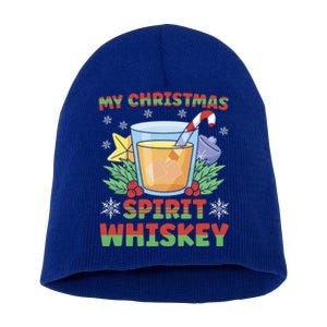 My Christmas Spirit Is Whiskey Gift Short Acrylic Beanie