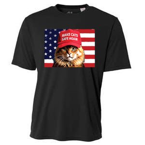 Make Cats Safe Again Red Hat 2024 Debate Funny Cooling Performance Crew T-Shirt