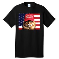 Make Cats Safe Again Red Hat 2024 Debate Funny Tall T-Shirt