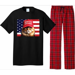 Make Cats Safe Again Red Hat 2024 Debate Funny Pajama Set