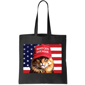 Make Cats Safe Again Red Hat 2024 Debate Funny Tote Bag