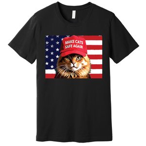 Make Cats Safe Again Red Hat 2024 Debate Funny Premium T-Shirt