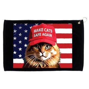 Make Cats Safe Again Red Hat 2024 Debate Funny Grommeted Golf Towel