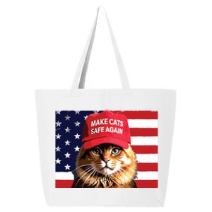 Make Cats Safe Again Red Hat 2024 Debate Funny 25L Jumbo Tote