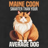 Maine Coon Smarter Than Your Average Dog Maine Coon Cat 7 Panel Mesh Trucker Snapback Hat