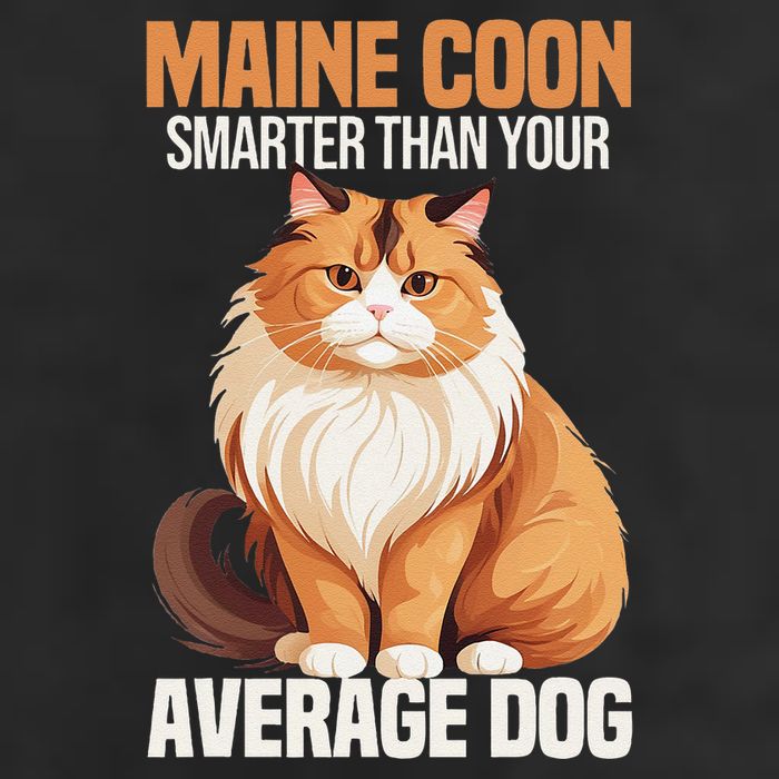Maine Coon Smarter Than Your Average Dog Maine Coon Cat 7 Panel Mesh Trucker Snapback Hat