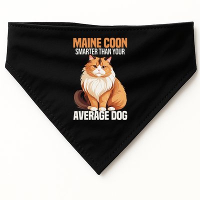 Maine Coon Smarter Than Your Average Dog Maine Coon Cat USA-Made Doggie Bandana