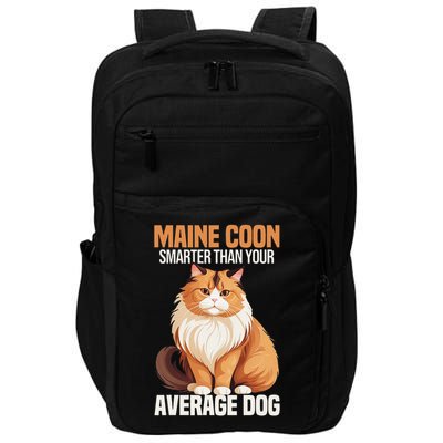 Maine Coon Smarter Than Your Average Dog Maine Coon Cat Impact Tech Backpack