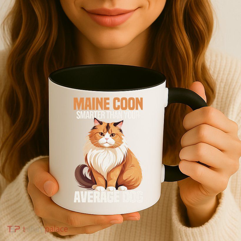 Maine Coon Smarter Than Your Average Dog Maine Coon Cat Mug