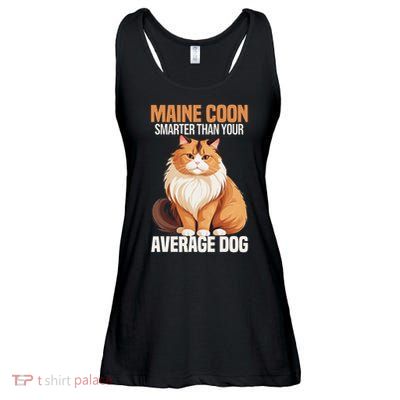 Maine Coon Smarter Than Your Average Dog Maine Coon Cat Ladies Essential Flowy Tank