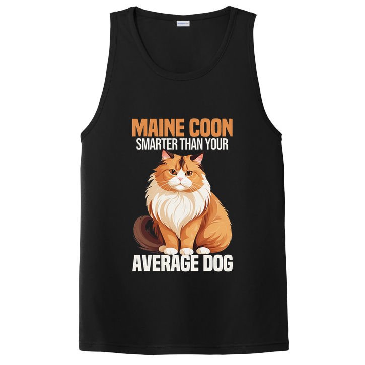 Maine Coon Smarter Than Your Average Dog Maine Coon Cat PosiCharge Competitor Tank
