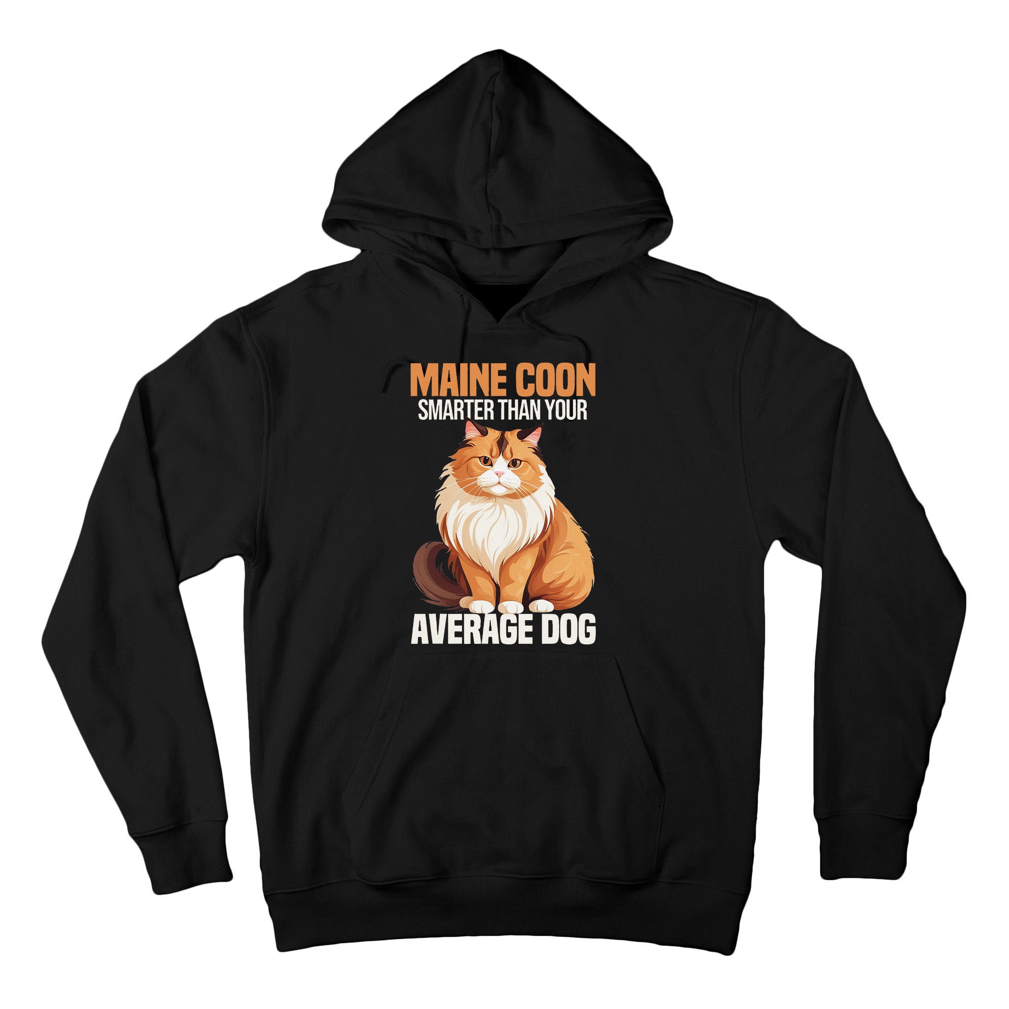 Maine Coon Smarter Than Your Average Dog Maine Coon Cat Tall Hoodie