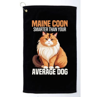 Maine Coon Smarter Than Your Average Dog Maine Coon Cat Golf Towel