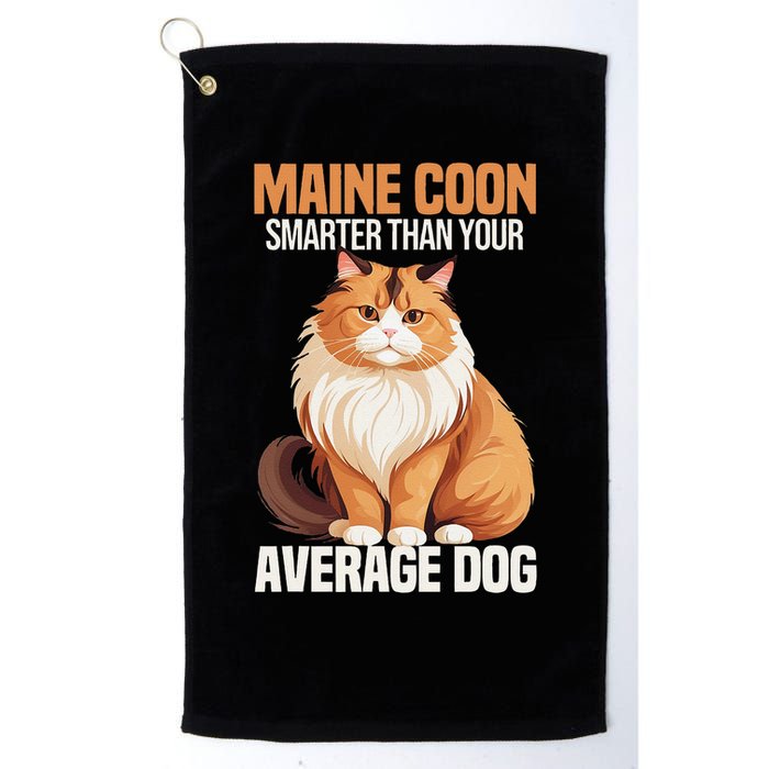 Maine Coon Smarter Than Your Average Dog Maine Coon Cat Golf Towel