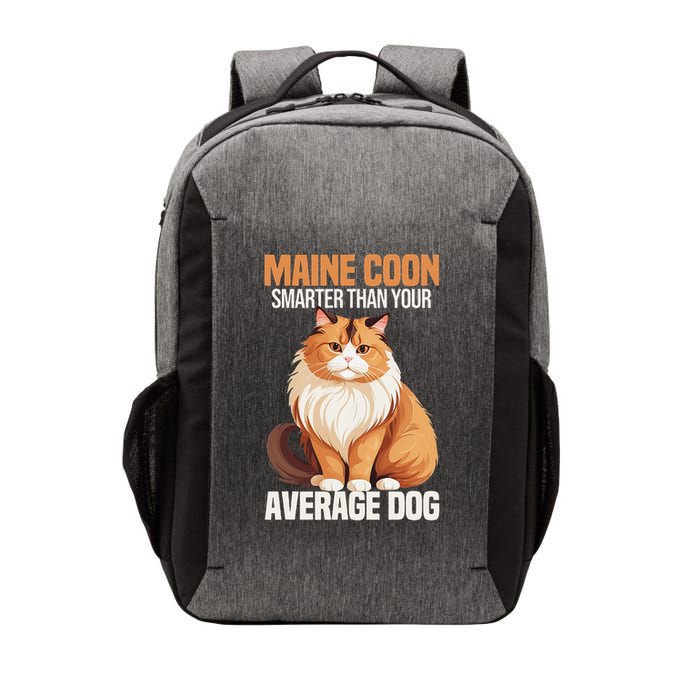 Maine Coon Smarter Than Your Average Dog Maine Coon Cat Vector Backpack