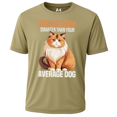 Maine Coon Smarter Than Your Average Dog Maine Coon Cat Performance Shirt