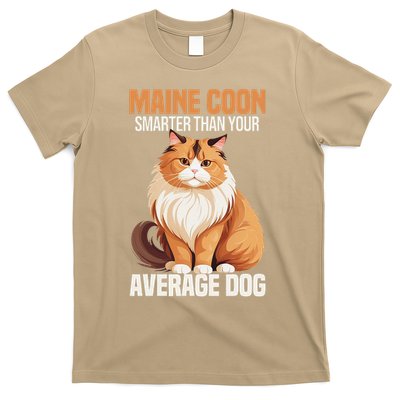Maine Coon Smarter Than Your Average Dog Maine Coon Cat T-Shirt