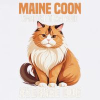 Maine Coon Smarter Than Your Average Dog Maine Coon Cat Garment-Dyed Sweatshirt