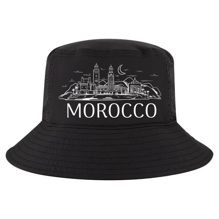 Morocco City Skyline Cool Comfort Performance Bucket Hat