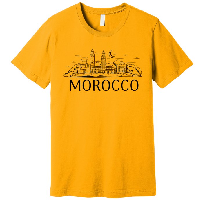 Morocco City Skyline Premium T-Shirt