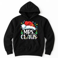 Mrs Claus Santa Lights Christmas Red Plaid Couples Pajama Hoodie