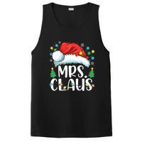 Mrs Claus Santa Lights Christmas Red Plaid Couples Pajama PosiCharge Competitor Tank