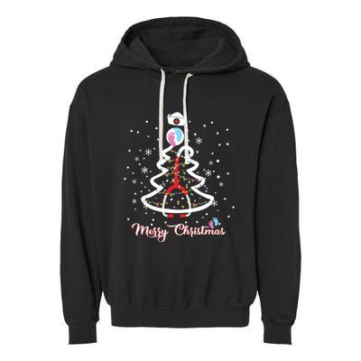 Merry Christmas Stethoscope Nicu Nurse Christmas Tree Great Gift Garment-Dyed Fleece Hoodie