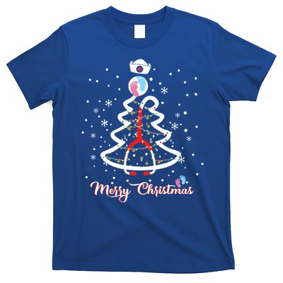 Merry Christmas Stethoscope Nicu Nurse Christmas Tree Great Gift T-Shirt