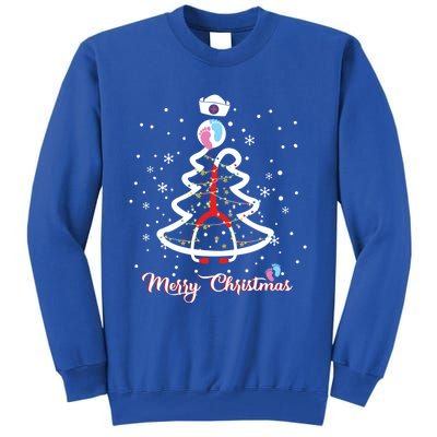 Merry Christmas Stethoscope Nicu Nurse Christmas Tree Great Gift Tall Sweatshirt