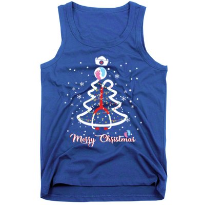 Merry Christmas Stethoscope Nicu Nurse Christmas Tree Great Gift Tank Top