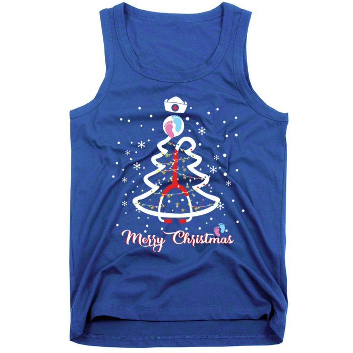 Merry Christmas Stethoscope Nicu Nurse Christmas Tree Great Gift Tank Top