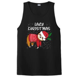 Merry Christmas Santa Sloth Merry Slothmas Lazy Christmas Gift PosiCharge Competitor Tank