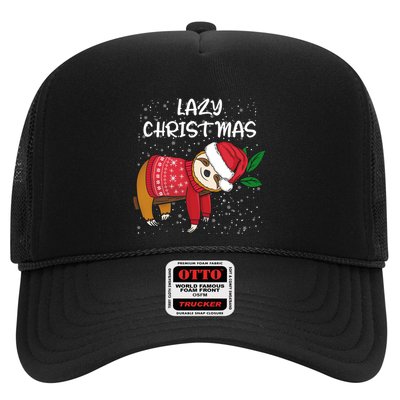 Merry Christmas Santa Sloth Merry Slothmas Lazy Christmas Gift Trucker Hat