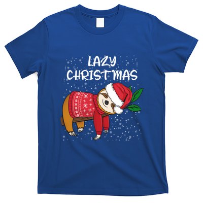 Merry Christmas Santa Sloth Merry Slothmas Lazy Christmas Gift T-Shirt