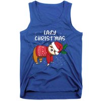 Merry Christmas Santa Sloth Merry Slothmas Lazy Christmas Gift Tank Top