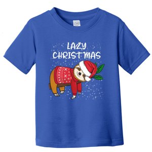 Merry Christmas Santa Sloth Merry Slothmas Lazy Christmas Gift Toddler T-Shirt