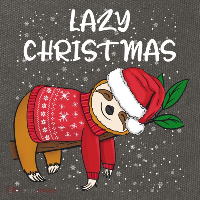 Merry Christmas Santa Sloth Merry Slothmas Lazy Christmas Gift Cotton Canvas Backpack