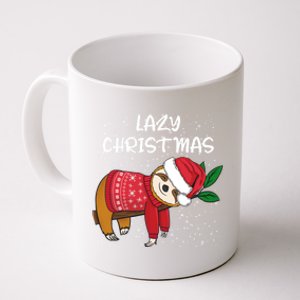 Merry Christmas Santa Sloth Merry Slothmas Lazy Christmas Gift Coffee Mug