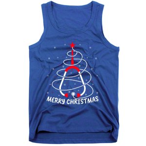 Merry Christmas Stethoscope Nursing Nurse Christmas Tree Gift Tank Top