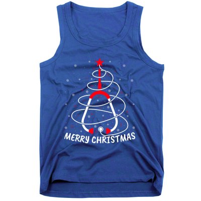 Merry Christmas Stethoscope Nursing Nurse Christmas Tree Gift Tank Top