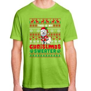 My Christmas Sweater Costume Santa Samoyed Lover Owner Meaningful Gift Adult ChromaSoft Performance T-Shirt