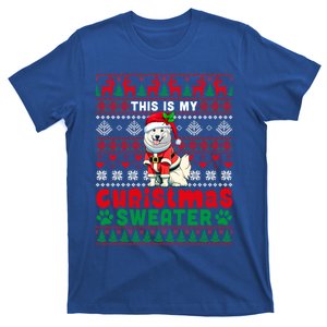 My Christmas Sweater Costume Santa Samoyed Lover Owner Meaningful Gift T-Shirt