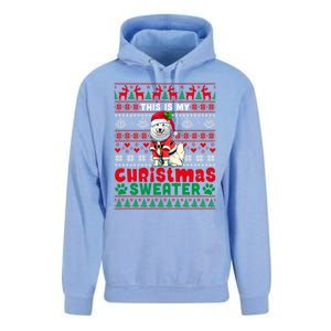 My Christmas Sweater Costume Santa Samoyed Lover Owner Meaningful Gift Unisex Surf Hoodie