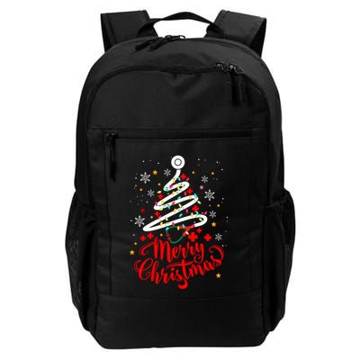 Merry Christmas Stethoscope Tree Cute Medical Rn Nurse Xmas Gift Backpack