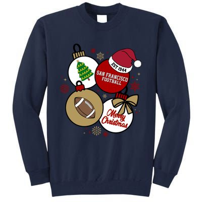 Merry Christmas San Francisco Football Est 1944 Tall Sweatshirt