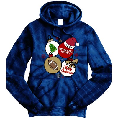 Merry Christmas San Francisco Football Est 1944 Tie Dye Hoodie